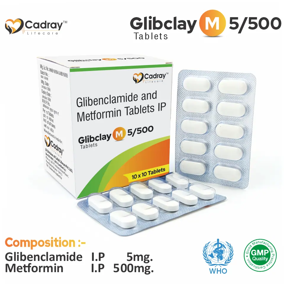 Glibenclamide Metformin Anti-Diabetic Tablet Packaging